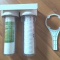 Water purification filter and housing. 
