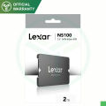 Lexar® NS100 2TB 2.5” SATA III (6Gb/s) SSD. 
