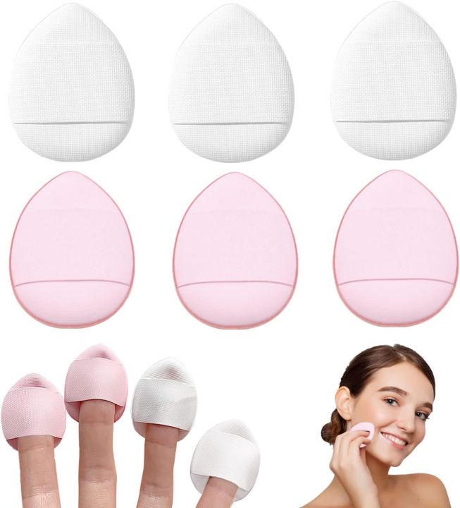 Finger Powder Puff Makeup Mini Powder Puff Soft Powder Puff for Foundation Concealer Cosmetic Foundation Sponge