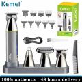 Kemei Km-681 4 In 1 Multi-Functional Electric Hair Clipper & Nose Hair Trimmer & Beard Shaver & Carving Trimmer Set. 