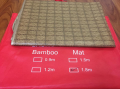 Natural Bamboo Mat Cover Summer Cooling Sleeping Mat for adults (6' x 6') ဝါးဖျာ. 