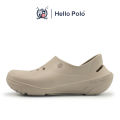 (Preorder) Hello Polo, big toe shoes, very soft soles, light and comfortable, relieves foot fatigue, non-slip platform sandals, slip-on shoes, unisex fashion, model HP8024, size 36 - 45  အမျိုးသားစီးဖိနပ်. 