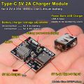 5V 2A Type-C USB 3.7V 18650 Li-ion Battery Charging Board DIY Power Bank. 