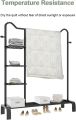 U-Shape Heavy Duty Metal Clothes Rack with Shelves - 150x45x150cm. 