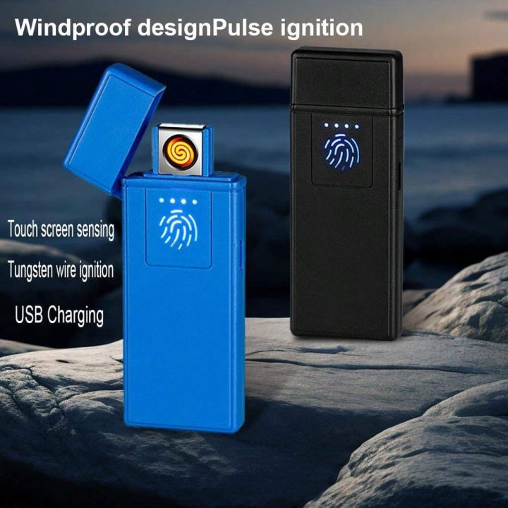Smart%20Lighter%20Windproof%20Lighter%20USB%20Rechargeable%20Lighter%20-%20Image%204
