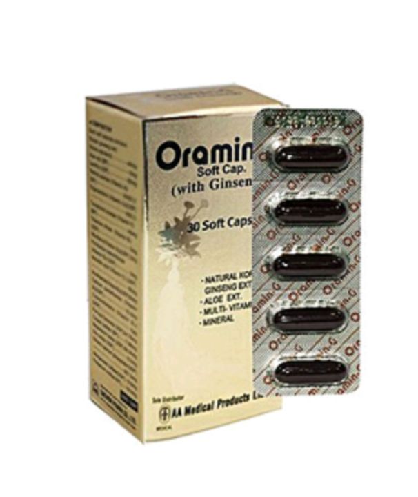 oramin G(ဂျင်ဆင်းအားဆေး)(အလုံး30ပါ)