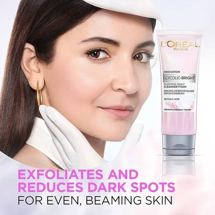 L'Oreal%20glycolic%20bright%20facial%20foam%20100ml%20-%20Image%205