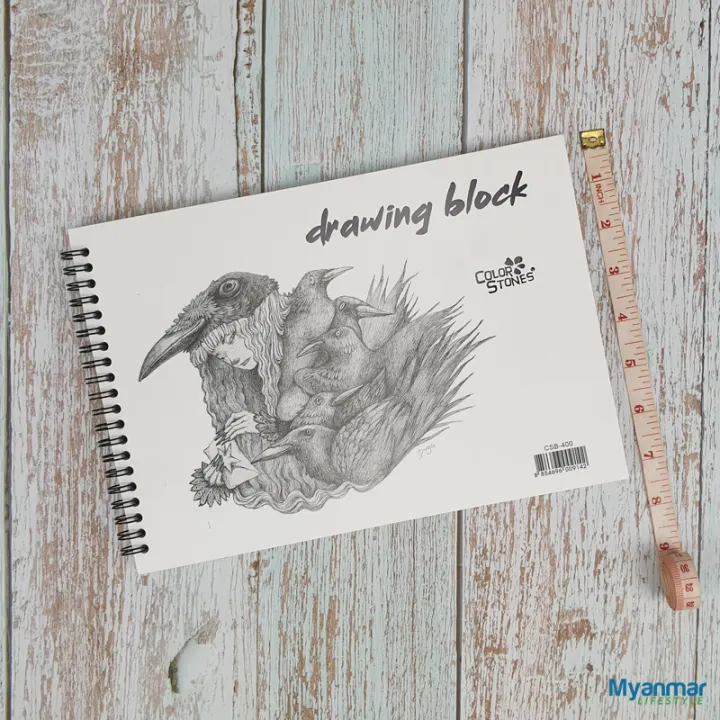 230gsm%20-%207.3%20x%2010.5%20inch%20%20-%20%2020%20Sheet%20-%20Drawing%20Block%20-%20ColorStones%20-%20Image%205