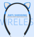 Wireless Bluetooth earphones cat earphones. 