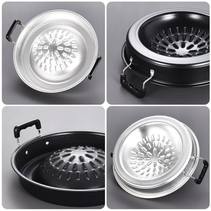 Golden%20Pyae%20Thai%20Style%20Outdoor%20Round%20Barbecue%20Grill%20Pan%20Aluminum%20Non-stick%20Smokeless%20BBQ%20Griddle%20Pan%20(30%20cm%20%E1%80%99%E1%80%B0%E1%80%80%E1%80%91%E1%80%A1%E1%80%AD%E1%80%AF%E1%80%B8)%20-%20Image%203