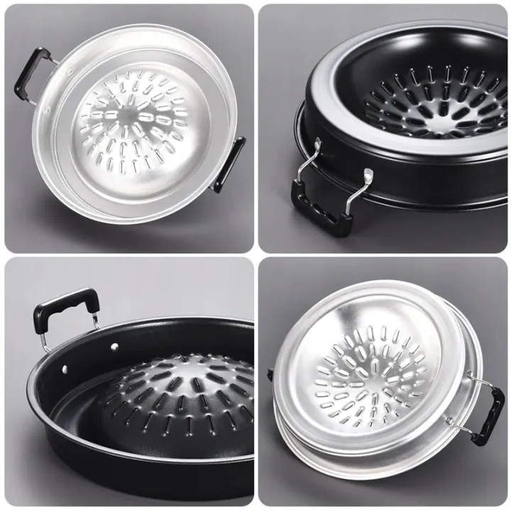 Golden%20Pyae%20Thai%20Style%20Outdoor%20Round%20Barbecue%20Grill%20Pan%20Aluminum%20Non-stick%20Smokeless%20BBQ%20Griddle%20Pan%20(30%20cm%20%E1%80%99%E1%80%B0%E1%80%80%E1%80%91%E1%80%A1%E1%80%AD%E1%80%AF%E1%80%B8)%20-%20Image%203