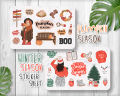 Seasonal Girl, Pumpkin - Winter Season Sticker Sheet - 2 Stickers Sheet  Kiss Cut Stickers for Planners  Journals and Scrapbooking  Laptop Sticker  Car Sticker  Phone Sticker  Waterbottle Sticker  Wall Sticker  Waterproof Sticker. 