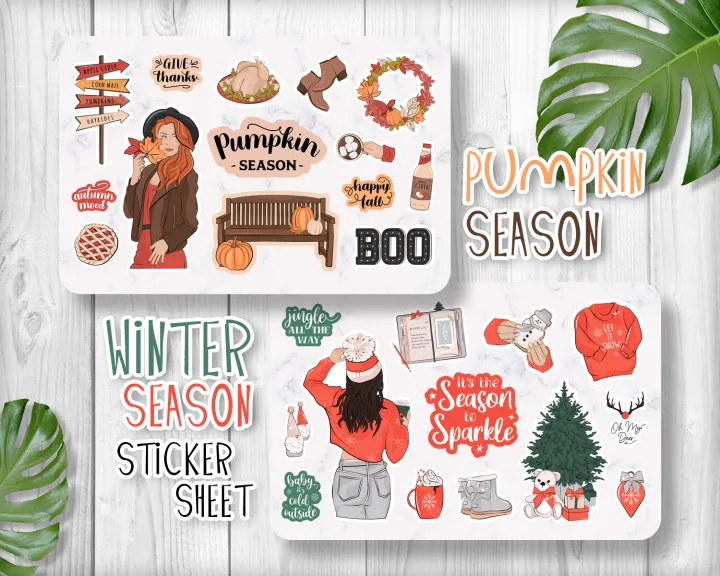 Seasonal%20Girl,%20Pumpkin%20-%20Winter%20Season%20Sticker%20Sheet%20-%202%20Stickers%20Sheet%20%20Kiss%20Cut%20Stickers%20for%20Planners%20%20Journals%20and%20Scrapbooking%20%20Laptop%20Sticker%20%20Car%20Sticker%20%20Phone%20Sticker%20%20Waterbottle%20Sticker%20%20Wall%20Sticker%20%20Waterproof%20Sticker%20-%20Image%202