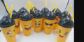 Emoji Water Bottle-Yellow. 