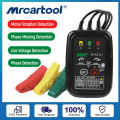 (Preorder) MRCARTOOL DUOYI DYXZ-01 3-phase tachometer non-contact digital phase sequence detector LED digital buzzer indicating meter. 