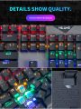 iBis_ Mechanical Keyboard Milang MK808 Gaming RGB LED Programmed. 