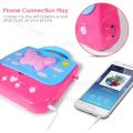 Karaoke Machine, Girls Karaoke Machine Toys Music Player With Microphone And Light, Battery Operated Portable Singing Machine 6801. 