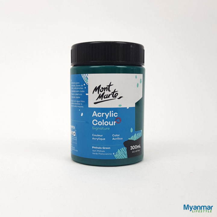 Phthalo%20Green%20%E2%80%93%20300ml%20%E2%80%93%20Acrylic%20Paint%20%E2%80%93%20Mont%20Marte%20-%20Image%205