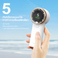 (Preorder) Orashare HF03 Portable fan, handheld fan, 4000Ah battery, 5 gears wind speed, display, strong wind, with cable for work or exercise outside  အားသွင်းလက်ကိုင်ပန်ကာ. 