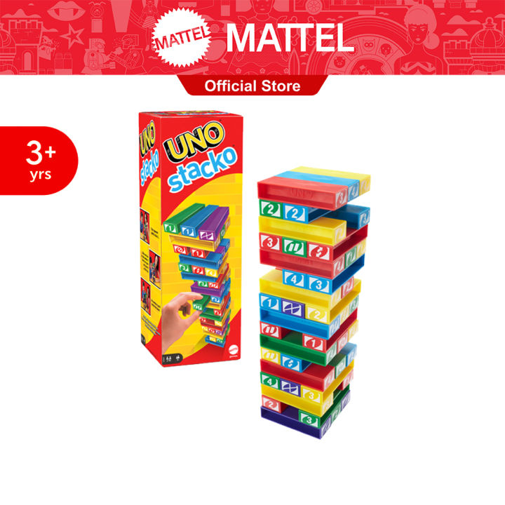 (Preorder)Mattel UNO® Stacko™ Game Collapsing Building Game 43535 ...