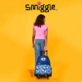 [Smiggle] Singapore Preorder Away Trolley Backpack With Light Up Wheels Navy. 