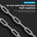 (Preorder)Portable Motorcycle Chain Lock Durable Wear-resistant Anti-theft Zinc Alloy Equipment Gembok KATA Sandi Electric Bicycle စက်ဘီးသော့. 