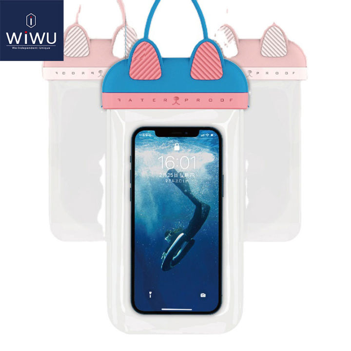 (Preorder) WIWU Waterproof Phone Bag Dry Bag Waterproof Phone Bag IPX8 Waterproof for Outdoor Beach Sports Travel Fits iPhone Android Devices