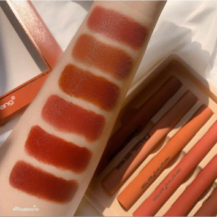 (Preorder)9091B%20Lipstick%20Best%20Selling%20Lipstick%20Get%20Best%20Price%206%20Piece%20Lipstick%20Set%20Brick%20Orange%20Tone%20Ruddy%20Tone%20Gift%20Cosmetics%20Lip%20Dip%20Lip%20Beauty%20-%20Image%202