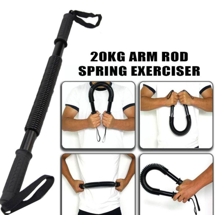 (Preorder) GYMPRO Chest Strength Training Arm Spring Power Bar Arm ...