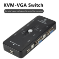 USB KVM Switcher 4 Port VGA SVGA Switch Splitter 1920*1440 VGA Video Switch For USB device Keyboard Mouse Monitor Adapter. 