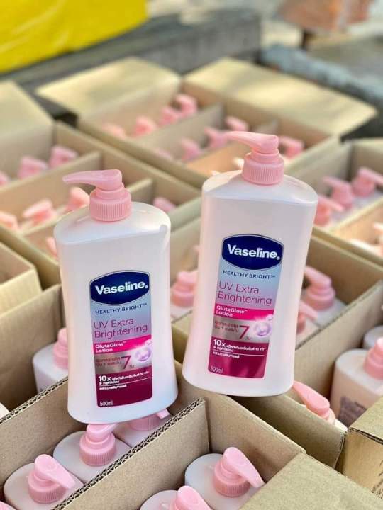 Vaseline%20Healthy%20Bright%20UV%20lightening%20+%20Gluta%20Glow%20Lotion%2010x%20500ml/490ml%20-%20Image%202