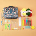 (Preorder) 【winnereco】Crochet hook set with crochet yarn, colorful knitting needle set, ergonomic handle yarn set.. 