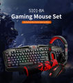 Redragon S101-BA 4 in 1 Wired Gaming Mouse, Keyboard, Headset and Mousepad Combo (Black). 