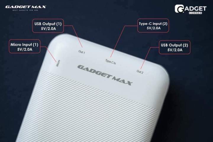 GADGET%20MAX%2020000mAh(Black)%20NEW%20RAY(Made%20in%20Thailand)POWER%20BANK,%2020000mAh%20(5V/2.0A)(OUTPUT-2USB/INPUT-MICRO/TYPE-C),%2020000%20mAh%20Power%20Bank%20-%20Image%206