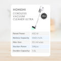(Preorder) LazMallHomemi Cordless Vacuum Cleaner Ultra, model HM0104-P-WH. 