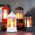Flameless and Smokeless Acrylic Antique LED Hurricane Lantern Lamp and Wall Hanging Led Candle Light Holder. 