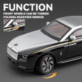 (Preorder) LEO 1:24 Rolls-Royce Spectre Metal Toy Car Vehicle Die Cast Model Car For Boys Children Simulation Sound Effect Gift Hobby Collection ကလေးကစားစရာအရုပ်. 