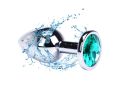 High Quality Stainless Steel Metal Anal Plug Crystal Butt Plug (Code : F-321). 