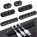 Cable Clips, Cable Management Clips, Silicone Adhesive Wire Cable Holder. 