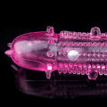 ဂေါ်လီပါအစွပ်ပြည့် 6 Ball Crystal soft silicone Penis enlarger sleeve (Code : M-464). 