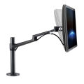 Laptop / Monitor Mount (Height Adjustable Stand, 2 in 1 Table Mount). 