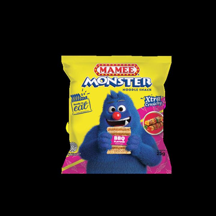 Mamee Monster Noodle Snack with BBQ Flavour 25g (30pcs)