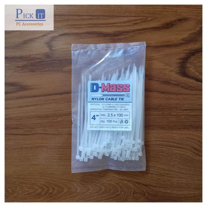 Nylon Cable Tie 4" / 6" / 8" (100 Pieces)