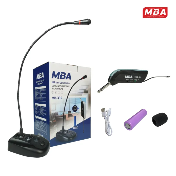 MBA%20AUDIO%20THAILAND%20MBA%20MB-390%20Microphone:%20Wireless%20Meeting%20Microphone,%20Desktop%20Microphone,%20Call%20Center%20Microphone.%20-%20Image%205