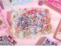 Labubu/Sanrio/ Lotso 20 Pcs Stickers Kawaii Decorative Cinnamoroll Kuromi My Melody Cartoon Stickers. 