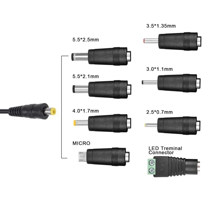 30W%20Universal%20Power%20Adapter%203V%204.5V%205V%206V%207.5V%209V%2012V%20AC%20DC%20Charger%20Converter%20+%205V%202.1A%20USB%20Port%20With%208Pcs%20jack%20-%20Image%203