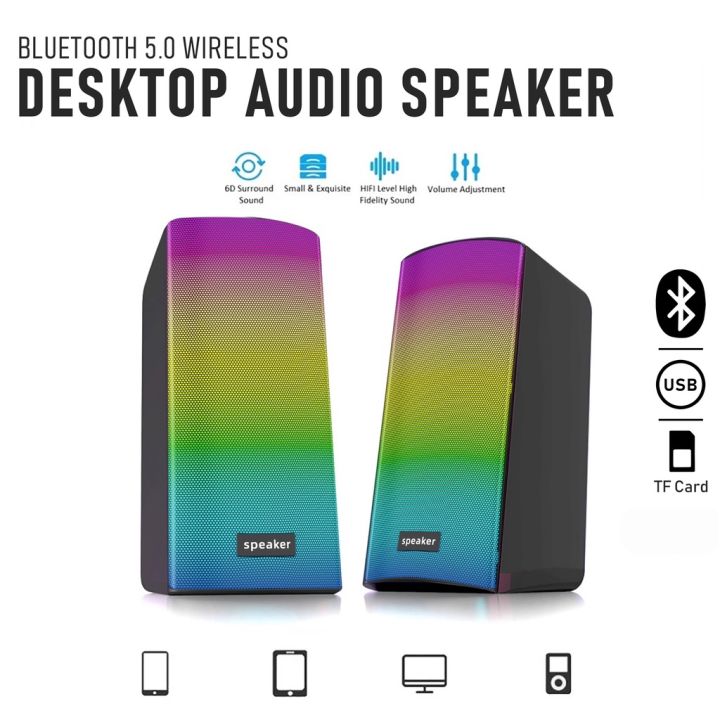 Tech%20Infinite%20E-1080%20Wireless%20Bluetooth%20Speaker%20with%20RGB%20Light%20Subwoofer%20Speaker%20Stereo%20USB%20Audio%20Sound%20Box%20Mini%20Speaker%20for%20PC%20Gamer/Computer/TV/Phone/Laptop%20(Note:%20Need%20external%20power%20supply%20to%20operate)%20-%20Image%202