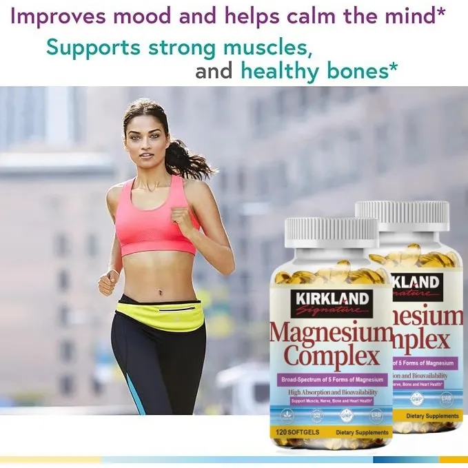 (Preorder)KIRKLAND%20Magnesium%20Complex%20Capsule%20Magnesium%20supplement%20500mg%20for%20sleep%20and%20relaxation,%20stabilizes%20mood%20-%20Image%203