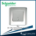Schneider Neo series 4A 1 Way Vertical Bell Push Switch. 
