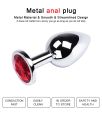 High Quality Stainless Steel Metal Anal Plug Crystal Butt Plug (Code : F-321). 
